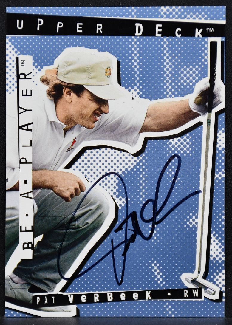 1994-95 UD Be a Player Autographs Pat Verbeek 71 Hartford Whalers