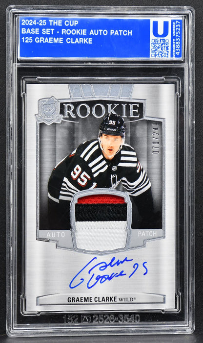 2024-25 UD The Cup Base Set Rookie Auto Patch Clarke 125 RC Auto Patch 2316