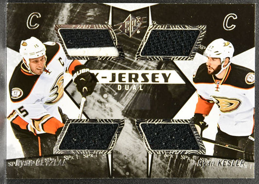 2015-16 SPx X-Jersey Dual Ryan Getzlaf/Ryan Kesler XD-KS Ducks Jersey 1900