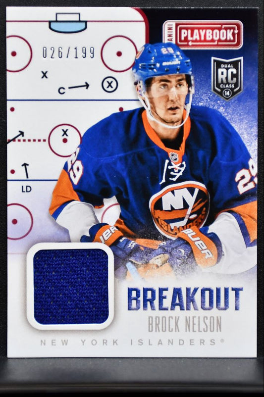 2013-14 Panini Playbook Breakout Rookie Jersey Nelson RC 026/199 Jersey 6491