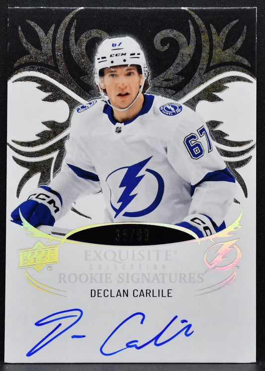 2024-25 UD Ice Exquisite Collection Rookie Signatures Carlile RC Auto /99 6989