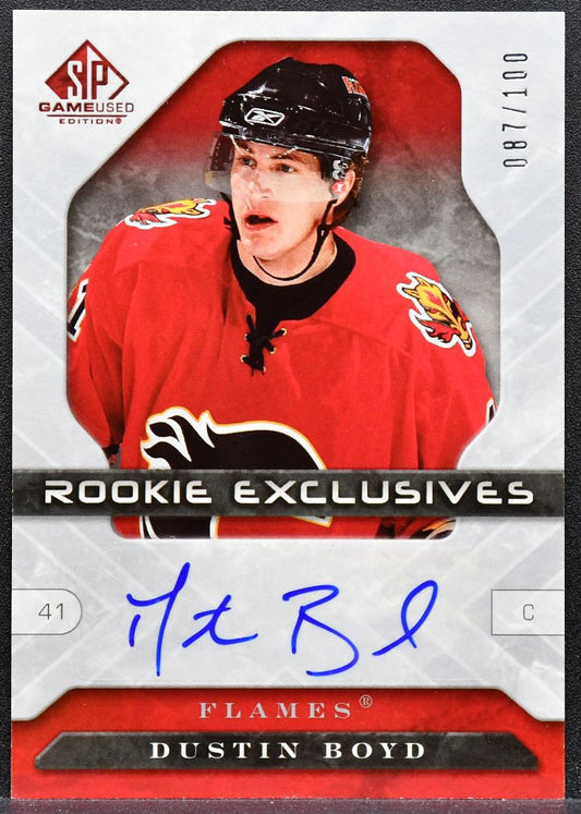 2006-07 SP Game Used Rookie Exclusives Autographs Dustin Boyd RC Auto 0642