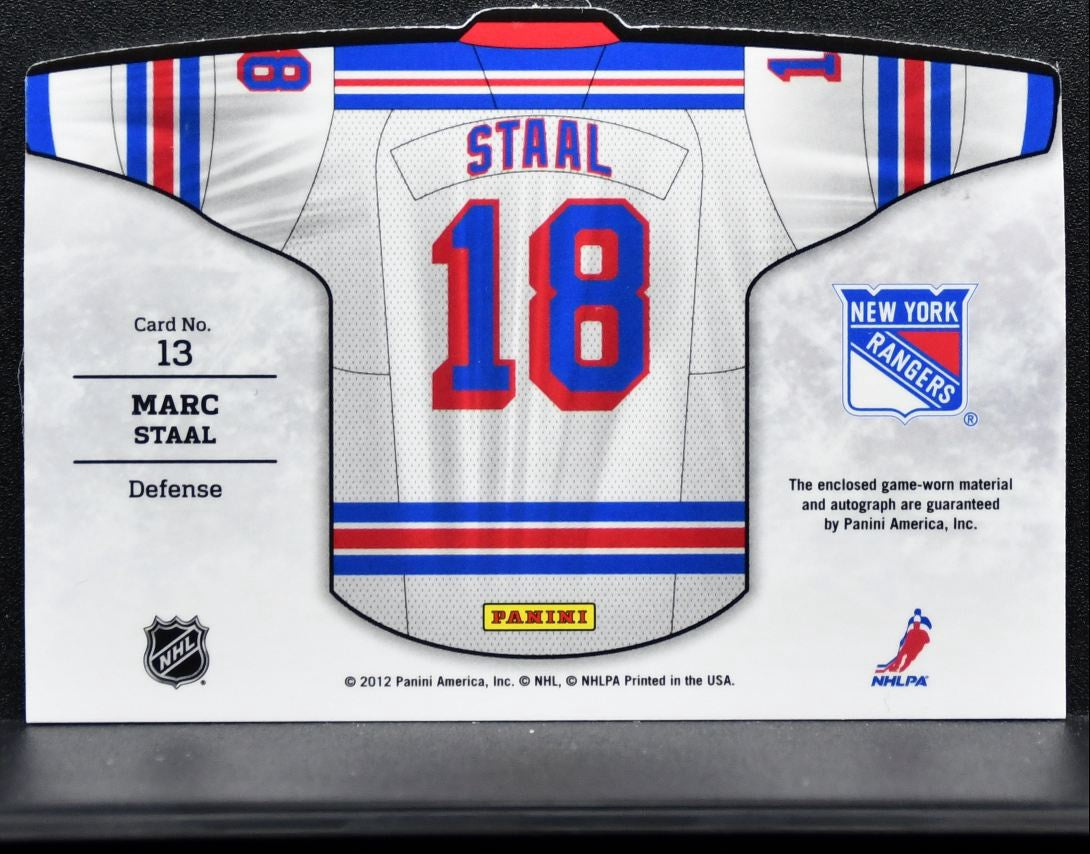 2011-12 Panini Titanium Road Sweaters Jersey Auto Staal Auto 15/50 Jersey 0338