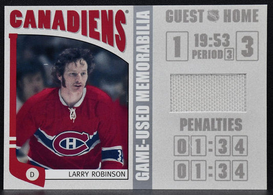 2004-05 In The Game Franchises Canadian Memorabilia Larry Robinson Jersey 8609