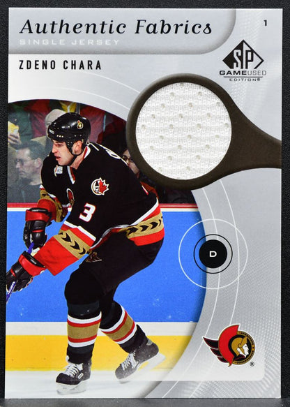 2006-07 SP Game Used Authentic Fabrics Zdeno Chara AF-ZC Senators Jersey 3537