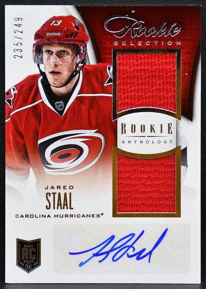 2013-14 Panini Anthology Selection  Staal Hurricanes RC Auto 235/249 Jersey 6474