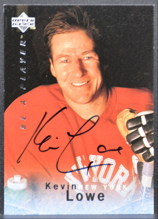 1996-97 UD Be A Player Auto Kevin Lowe Auto 1046