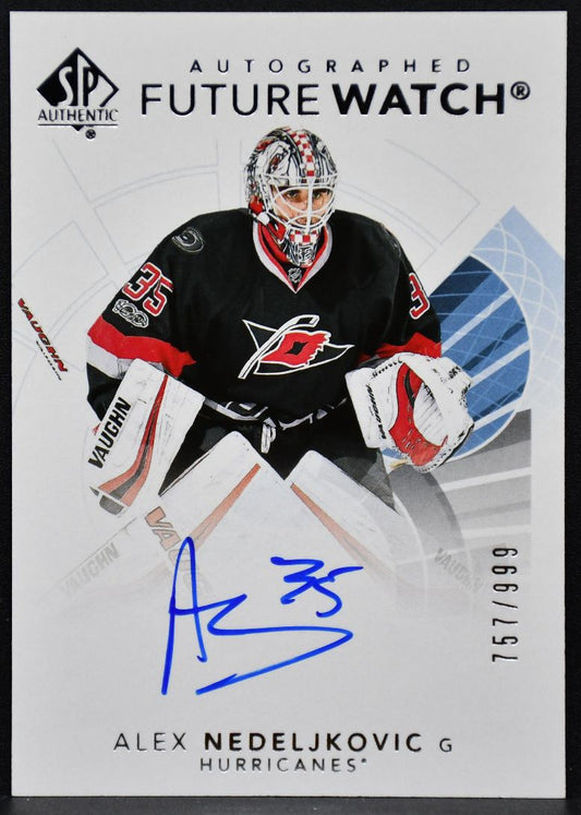 2017-18 SP Authentic Future Watch Auto Alex Nedeljkovic 181 RC Auto 757/999 0824