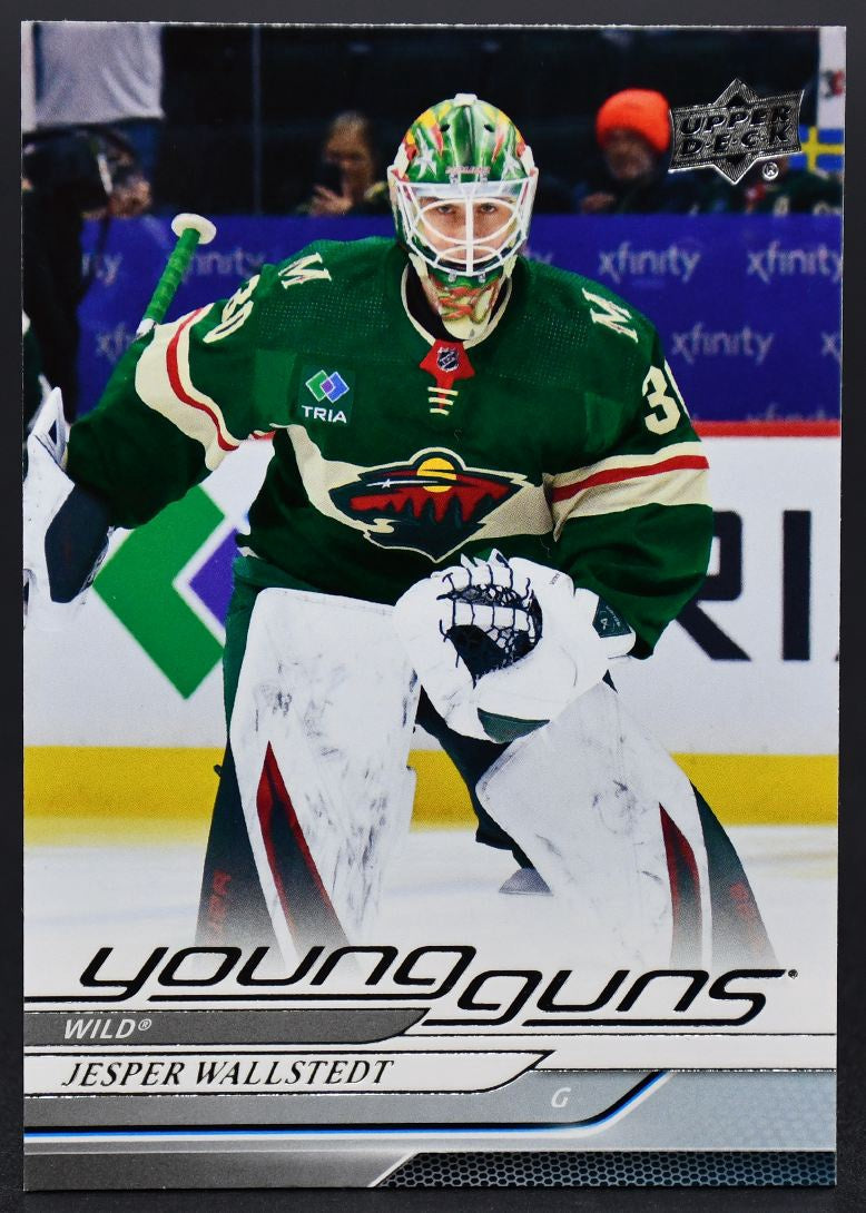 2024-25 UD Series 1 Jesper Wallstedt 202 Minnesota Wild RC
