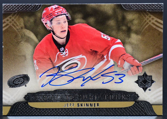 2013-14 UD Ultimate Collection Ultimate Signatures Jeff Skinner US-JS Auto