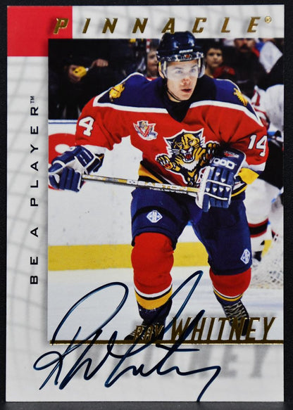 1997-98 Pinnacle Be A Player Ray Whitney 105 Florida Panthers Auto 3399