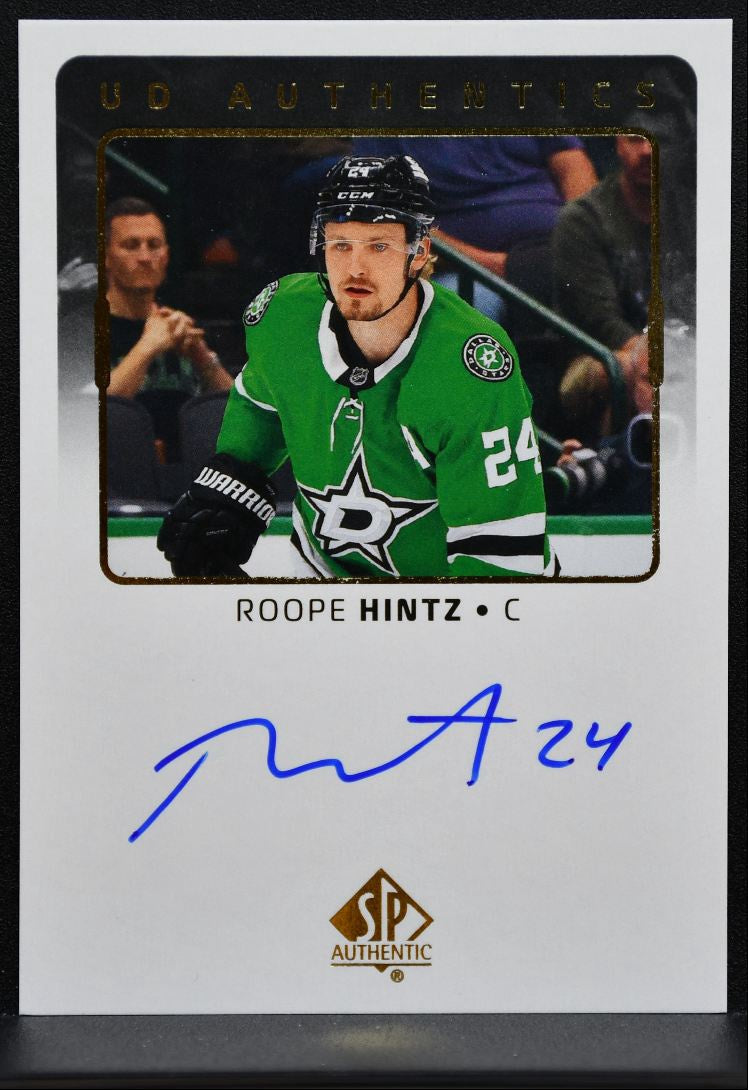2025-26 SP Authentic UD Authentics Autographs Roope Hintz UDA-RH Stars Auto 2584