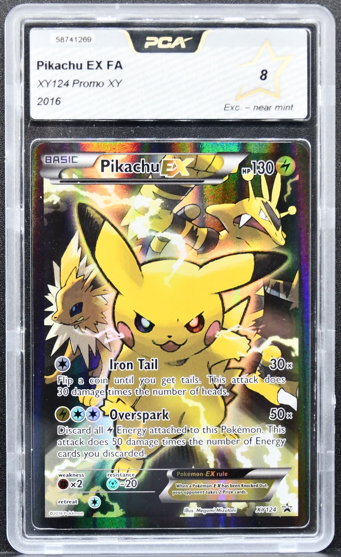 Pokémon XY Promos Pikachu EX XY124 Promo Holofoil PCA 8