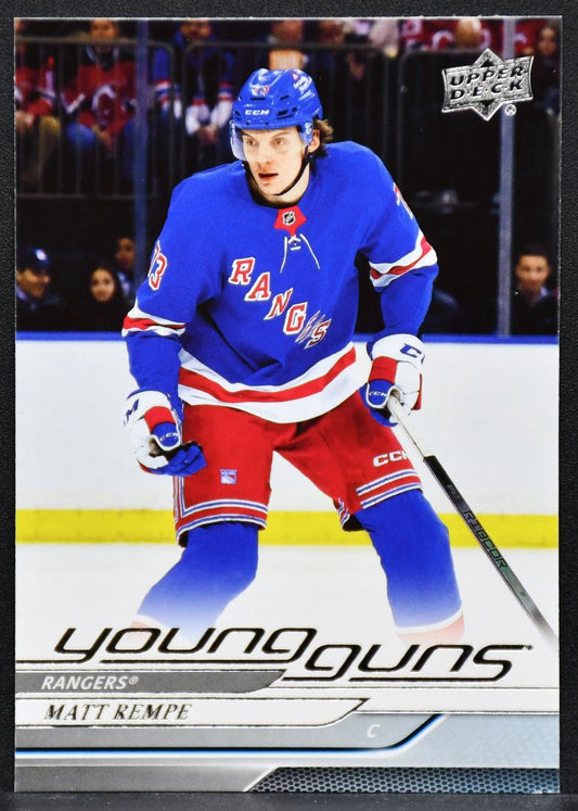 2024-25 UD Series 1 Young Guns Matt Rempe 216 New York Rangers RC