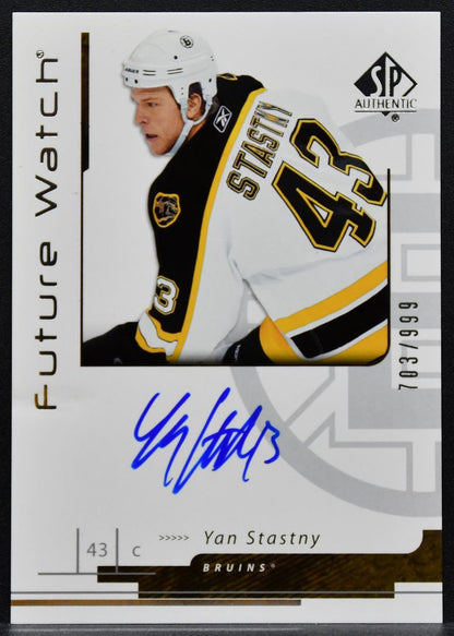 2006-07 SP Authentic Future Watch Auto Yan Stanley Bruins RC Auto 793/999 0338