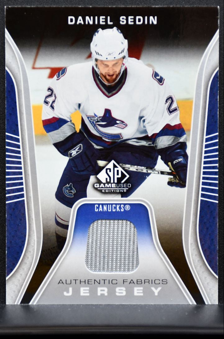 2006-07 SP Game Used Authentic Fabrics Daniel Sedin AF-DS Canucks Jersey 6576