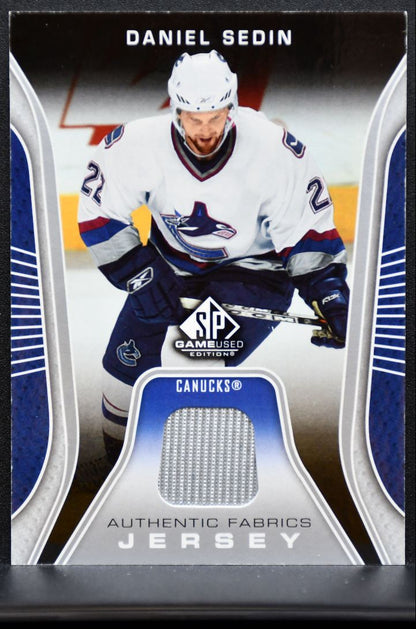 2006-07 SP Game Used Authentic Fabrics Daniel Sedin AF-DS Canucks Jersey 6576