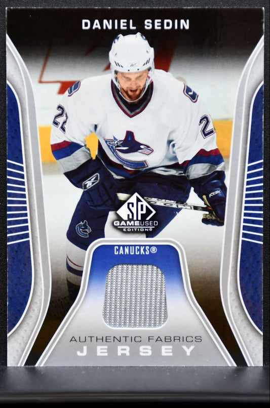 2006-07 SP Game Used Authentic Fabrics Daniel Sedin AF-DS Canucks Jersey 6576
