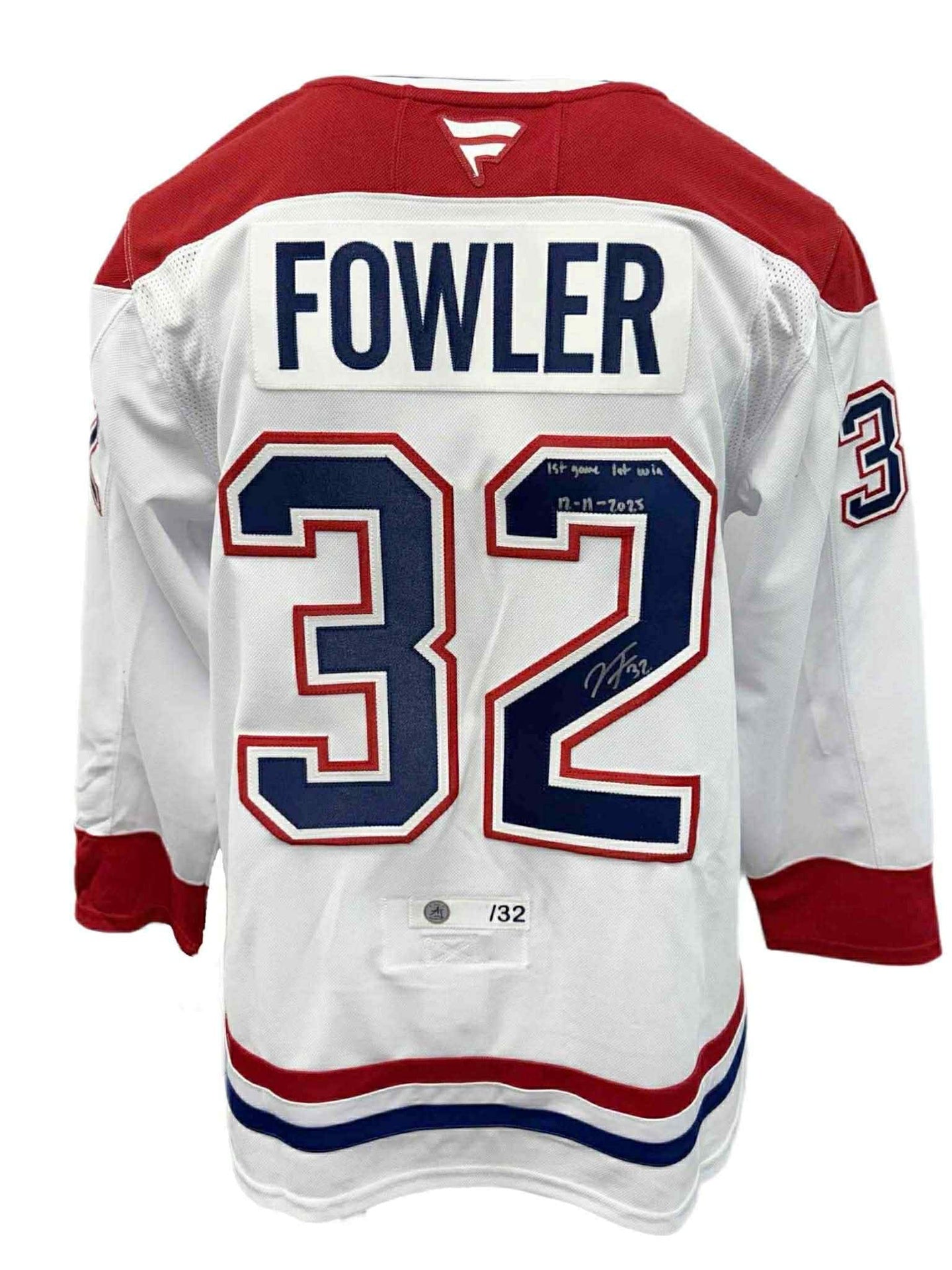 Jacob Fowler Autographed & Inscribed White Fanatics Premium Jersey - Limited Edition /32