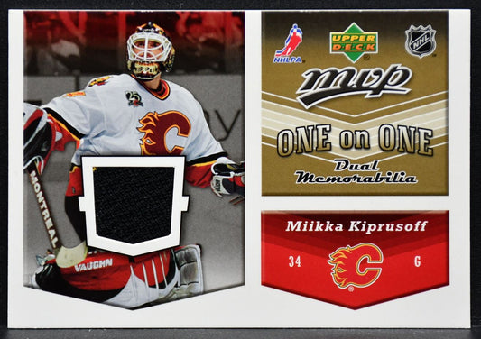2006-07 UD MVP One on One Dual Memorabilia Kiprusoff Luongo OJ-KL  Jersey