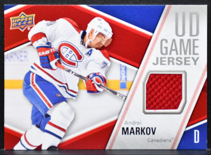 2011-12 Upper Deck Series 1 UD Game Jerseys Andrei Markov Canadiens Jersey 9113