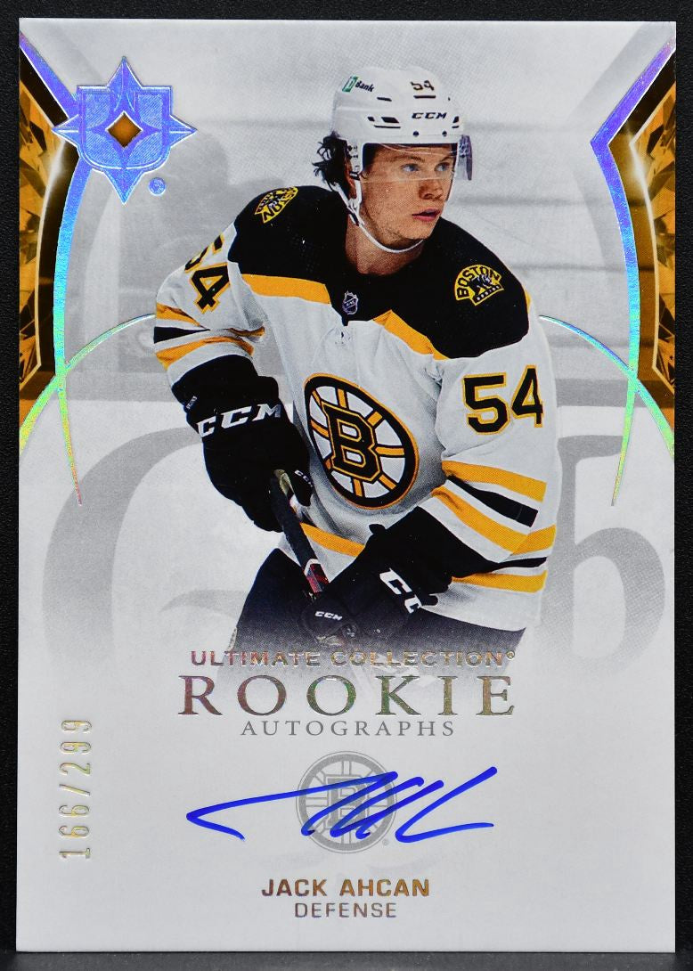 2021-22 UD Ultimate Collection Rookie Auto Jack Ahcan RC Auto 166/299 2008