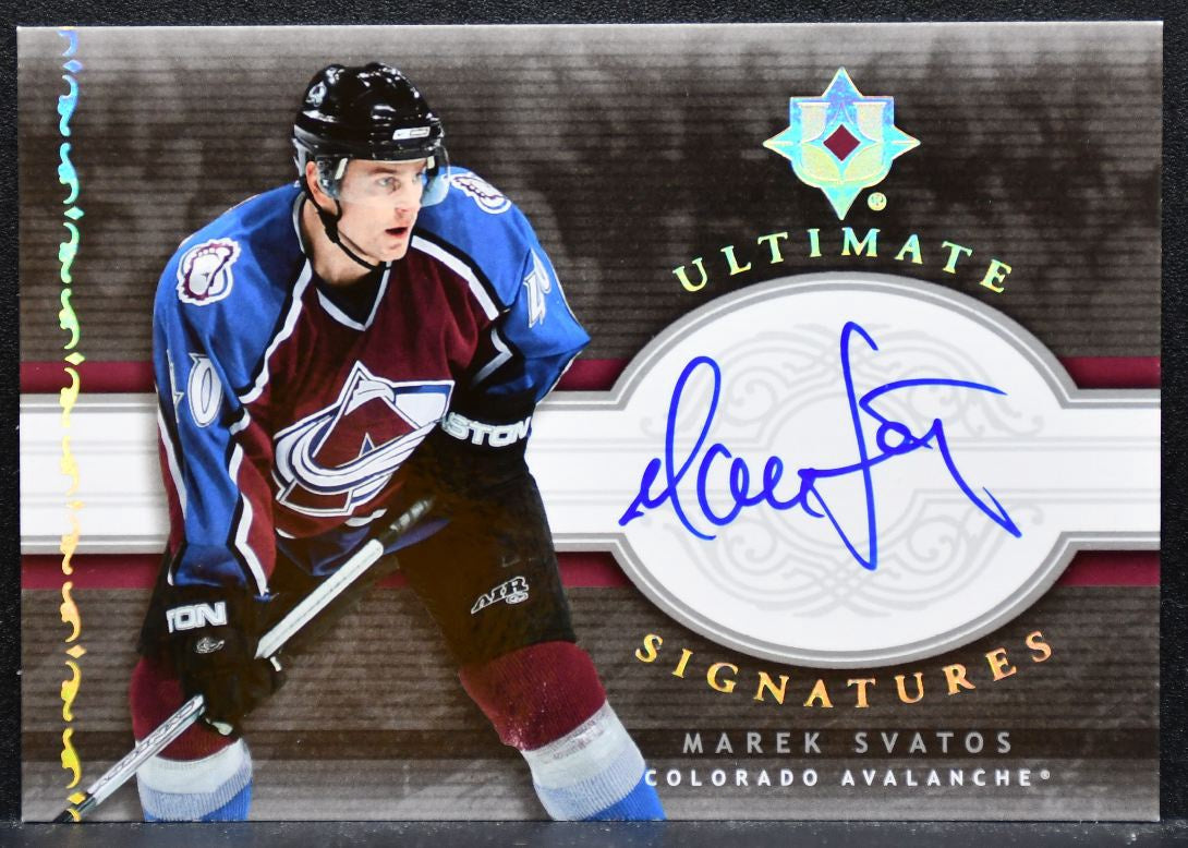 2006-07 UD Ultimate Collection Signatures Marek Svatos US-MS Avalanche Auto 6327