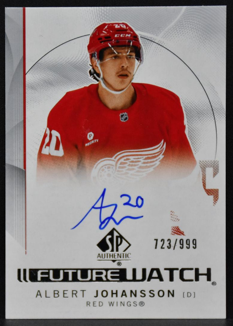 24-25 SP Authentic Future Watch Auto Albert Johansson Red Wings RC Auto 723/999 4757