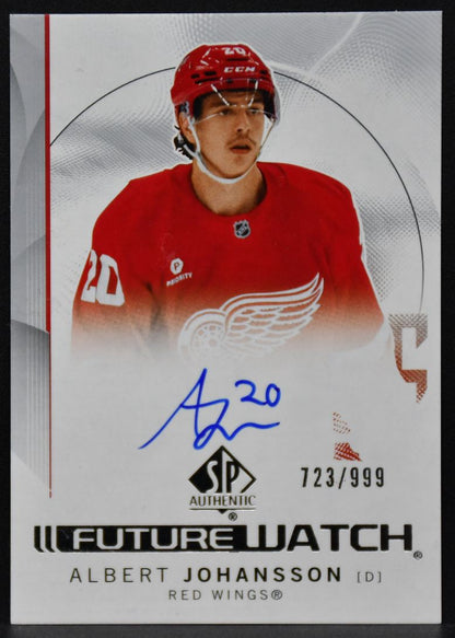 24-25 SP Authentic Future Watch Auto Albert Johansson Red Wings RC Auto 723/999 4757