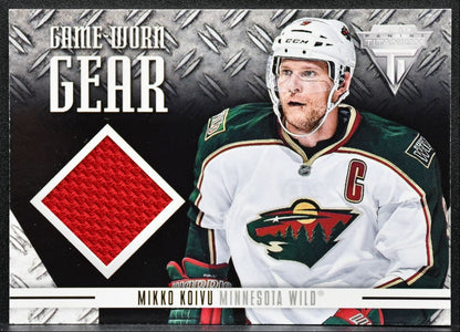 2012-13 Panini Titanium Game-Worn Gear Mikko Koivu GG-MK Wild Jersey 4474