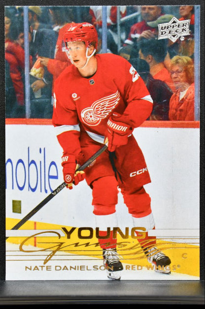 2025-26 Upper Deck Extended Series Young Guns Nate Danielson Red Wings RC 0382