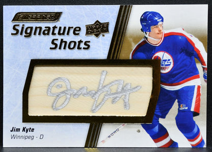 2024-25 Upper Deck Engrained Icons Signature Shots Jim Kyte SS-JK Jets Auto 7092