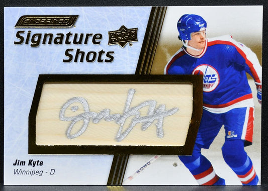 2024-25 Upper Deck Engrained Icons Signature Shots Jim Kyte SS-JK Jets Auto 7092