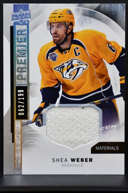 2015-16 Upper Deck Premier Base Jersey Shea Weber Predators 062/199 Jersey 5814