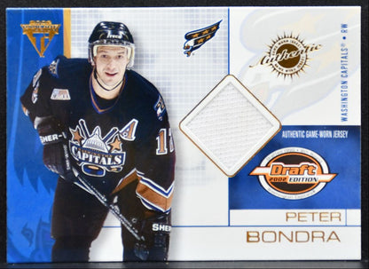 2001-02 Pacific Private Stock Titanium Peter Bondra 99 Capitals Jersey 5296