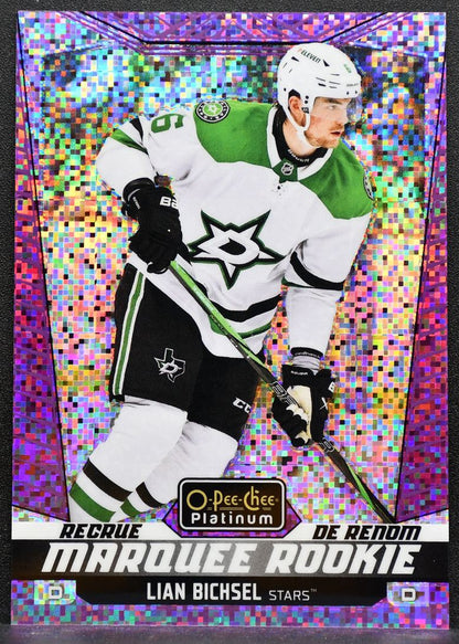 2024-25 OPC Platinum Marquee Rookie Violet Pixels Lian Bichsel Stars RC 1464