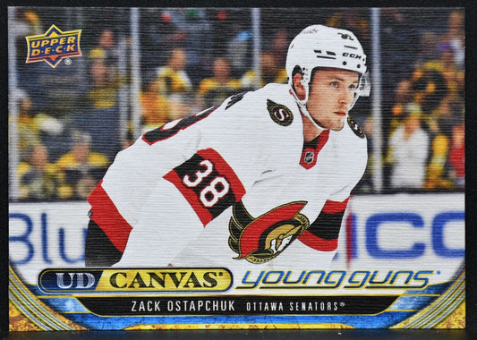 2024-25 Upper Deck Series 1 UD Canvas Young Guns Zack Ostapchuk C-91 RC 1500