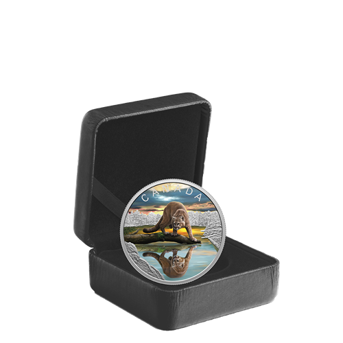 Wildlife Reflections: Cougar - 1 oz. Fine Silver Coin  (246471)