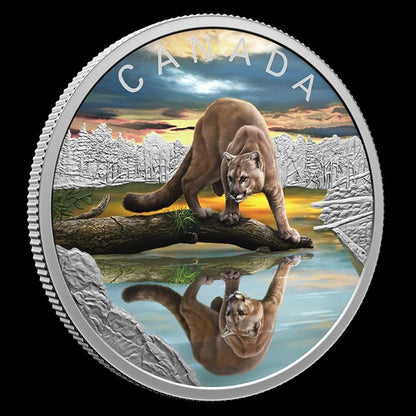 Wildlife Reflections: Cougar - 1 oz. Fine Silver Coin  (246471)