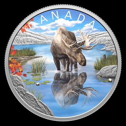 Wildlife Reflections: Moose - 1 oz. Fine Silver Coin (247106)