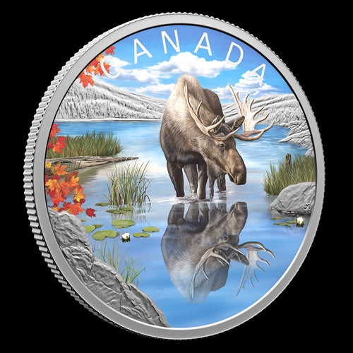Wildlife Reflections: Moose - 1 oz. Fine Silver Coin (247106)