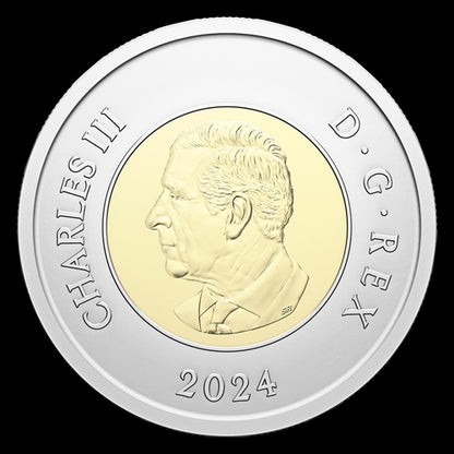 2024 $2 100th Anniversary of the Royal Canadian Air Force Colourized Special Wrap Roll (247177)