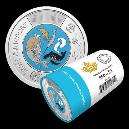 2024 $2 Celebrating Inuit Nunangat Colourized Special Wrap Roll (247278)