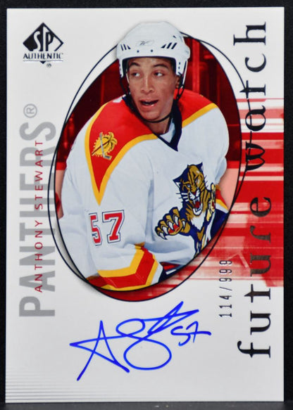 2005-06 SP Authentic Future Watch Auto Anthony Stewart RC Auto 114/999 3241