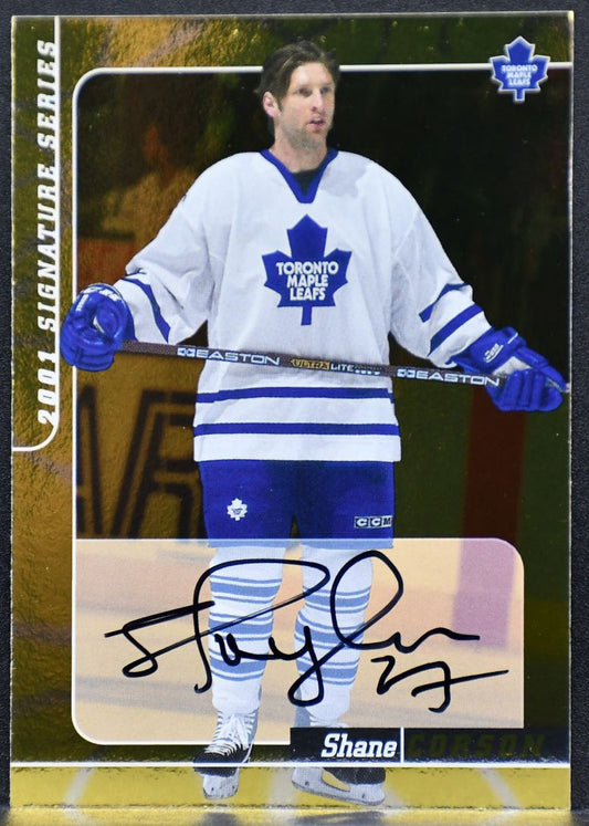 2001-02 Be a Player Signature Series Autographs Gold Shayne Corson 211 Auto