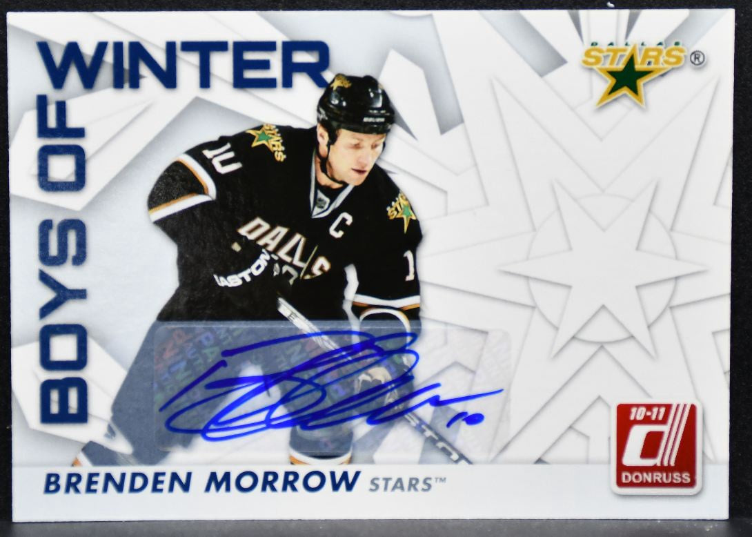2010-11 Donruss Boys of Winter Autographs Brenden Morrow Stars Auto 15/25 4071