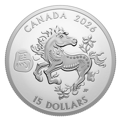 Lunar Year of the Horse – 1 oz. Fine Silver Coin (2026)(250282)