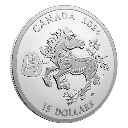 Lunar Year of the Horse – 1 oz. Fine Silver Coin (2026)(250282)