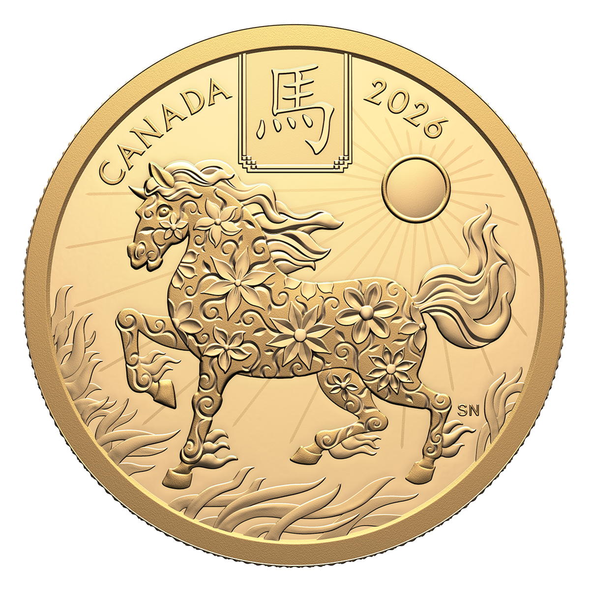 Lunar Year of the Horse – Pure Gold Coin (2026)