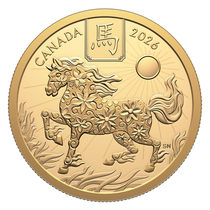 Lunar Year of the Horse – Pure Gold Coin (2026) (250293)